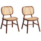 Traditional Wood Dining Chair Kitchen Armless Open Back Dining Side Chair Walnut 2 Piece Set Clearhalo ' kitchen&dining_furn' 'Dining Chairs' 'Dining Tables & Seating' 'dining_chair' 'furn' 'furn_dining_chair' 'Furniture' 'furniture_dining_chair' 'Kitchen & Dining Furniture' 'kitchen' 4429988