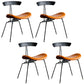 Industrial Metal Dining Side Chair Open Back Dining Armless Chair for Restaurant Coffee 4 Piece Set Clearhalo ' kitchen&dining_furn' 'Dining Chairs' 'Dining Tables & Seating' 'dining_chair' 'furn' 'furn_dining_chair' 'Furniture' 'furniture_dining_chair' 'Kitchen & Dining Furniture' 'kitchen' 4429999