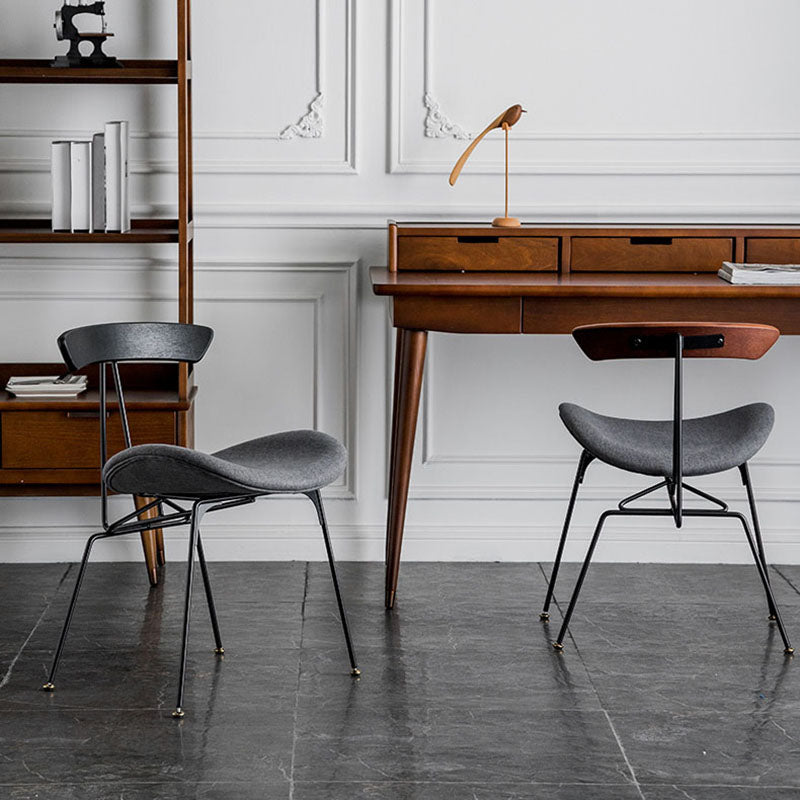 Industrial Metal Dining Side Chair Open Back Dining Armless Chair for Restaurant Clearhalo ' kitchen&dining_furn' 'Dining Chairs' 'Dining Tables & Seating' 'dining_chair' 'furn' 'furn_dining_chair' 'Furniture' 'furniture_dining_chair' 'Kitchen & Dining Furniture' 'kitchen' 4430004