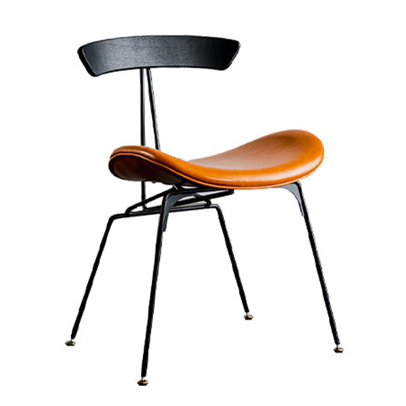 Industrial Metal Dining Side Chair Open Back Dining Armless Chair for Restaurant Clearhalo ' kitchen&dining_furn' 'Dining Chairs' 'Dining Tables & Seating' 'dining_chair' 'furn' 'furn_dining_chair' 'Furniture' 'furniture_dining_chair' 'Kitchen & Dining Furniture' 'kitchen' 4430006