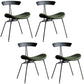 Industrial Metal Dining Side Chair Open Back Dining Armless Chair for Restaurant Army Green 4 Piece Set Clearhalo ' kitchen&dining_furn' 'Dining Chairs' 'Dining Tables & Seating' 'dining_chair' 'furn' 'furn_dining_chair' 'Furniture' 'furniture_dining_chair' 'Kitchen & Dining Furniture' 'kitchen' 4430009