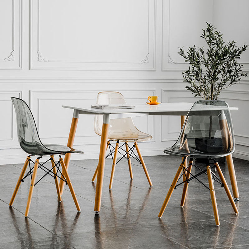 Nordic Wood Dining Side Chair Solid Back Dining Armless Chair for Restaurant Clearhalo ' kitchen&dining_furn' 'Dining Chairs' 'Dining Tables & Seating' 'dining_chair' 'Furniture' 'furniture_dining_chair' 'Kitchen & Dining Furniture' 'kitchen' 4430079
