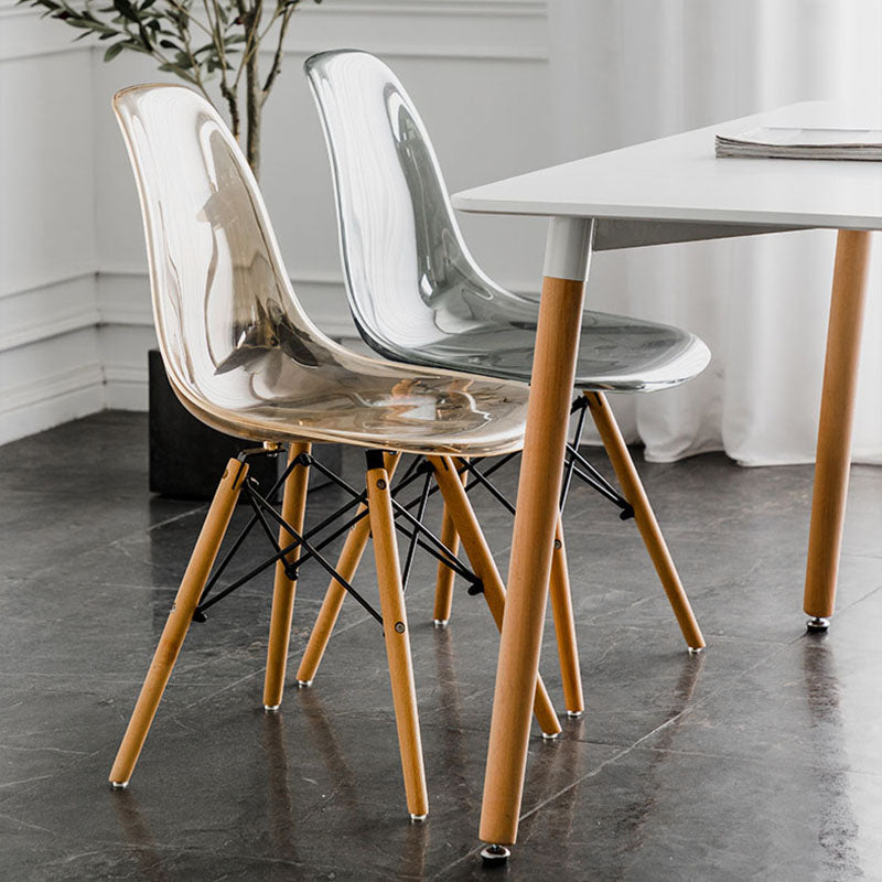 Nordic Wood Dining Side Chair Solid Back Dining Armless Chair for Restaurant Clearhalo ' kitchen&dining_furn' 'Dining Chairs' 'Dining Tables & Seating' 'dining_chair' 'Furniture' 'furniture_dining_chair' 'Kitchen & Dining Furniture' 'kitchen' 4430082