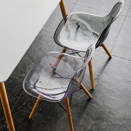 Nordic Wood Dining Side Chair Solid Back Dining Armless Chair for Restaurant Clearhalo ' kitchen&dining_furn' 'Dining Chairs' 'Dining Tables & Seating' 'dining_chair' 'Furniture' 'furniture_dining_chair' 'Kitchen & Dining Furniture' 'kitchen' 4430085