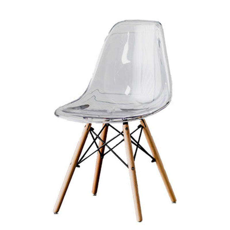 Nordic Wood Dining Side Chair Solid Back Dining Armless Chair for Restaurant Clearhalo ' kitchen&dining_furn' 'Dining Chairs' 'Dining Tables & Seating' 'dining_chair' 'Furniture' 'furniture_dining_chair' 'Kitchen & Dining Furniture' 'kitchen' 4430086