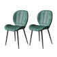 Nordic Metal Dining Side Chair Parsons Dining Armless Chair for Restaurant Blackish Green 2 Piece Set Black Clearhalo ' kitchen&dining_furn' 'Dining Chairs' 'Dining Tables & Seating' 'dining_chair' 'furn' 'furn_dining_chair' 'Furniture' 'furniture_dining_chair' 'Kitchen & Dining Furniture' 'kitchen' 4430098