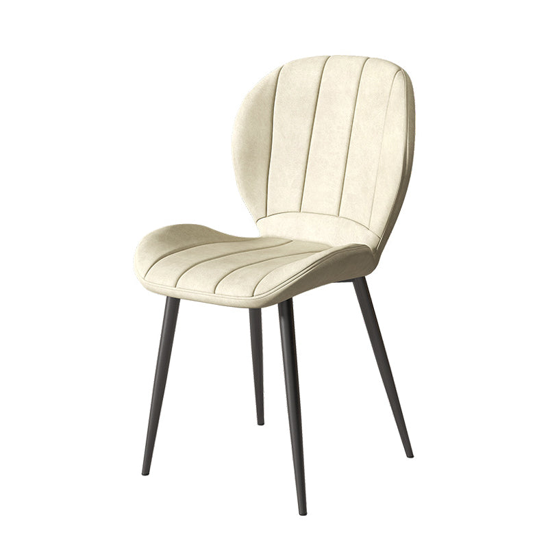 Nordic Metal Dining Side Chair Parsons Dining Armless Chair for Restaurant Clearhalo ' kitchen&dining_furn' 'Dining Chairs' 'Dining Tables & Seating' 'dining_chair' 'furn' 'furn_dining_chair' 'Furniture' 'furniture_dining_chair' 'Kitchen & Dining Furniture' 'kitchen' 4430099