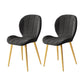 Nordic Metal Dining Side Chair Parsons Dining Armless Chair for Restaurant Matte Black 2 Piece Set Brass Gold Clearhalo ' kitchen&dining_furn' 'Dining Chairs' 'Dining Tables & Seating' 'dining_chair' 'furn' 'furn_dining_chair' 'Furniture' 'furniture_dining_chair' 'Kitchen & Dining Furniture' 'kitchen' 4430103