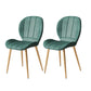Nordic Metal Dining Side Chair Parsons Dining Armless Chair for Restaurant Blackish Green 2 Piece Set Brass Gold Clearhalo ' kitchen&dining_furn' 'Dining Chairs' 'Dining Tables & Seating' 'dining_chair' 'furn' 'furn_dining_chair' 'Furniture' 'furniture_dining_chair' 'Kitchen & Dining Furniture' 'kitchen' 4430110