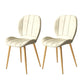Nordic Metal Dining Side Chair Parsons Dining Armless Chair for Restaurant Off-White 2 Piece Set Brass Gold Clearhalo ' kitchen&dining_furn' 'Dining Chairs' 'Dining Tables & Seating' 'dining_chair' 'furn' 'furn_dining_chair' 'Furniture' 'furniture_dining_chair' 'Kitchen & Dining Furniture' 'kitchen' 4430111