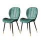 Nordic Metal Dining Side Chair Parsons Dining Armless Chair for Restaurant Blackish Green 2 Piece Set Black Gold Clearhalo ' kitchen&dining_furn' 'Dining Chairs' 'Dining Tables & Seating' 'dining_chair' 'furn' 'furn_dining_chair' 'Furniture' 'furniture_dining_chair' 'Kitchen & Dining Furniture' 'kitchen' 4430116