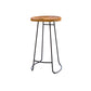 Modern Style Bar Chair Contoured Wooden Seat Sled Legs Barstool for Indoor Clearhalo 'Bar Furniture' 'Bar Stools' 'bar_stools' 'furn' 'furn_bar_stools' 'furniture_bar_stools' 'Kitchen & Dining Furniture' 'kitchen&dining_furn' 'kitchen' 'kitchen_furn' Furniture' 4430127