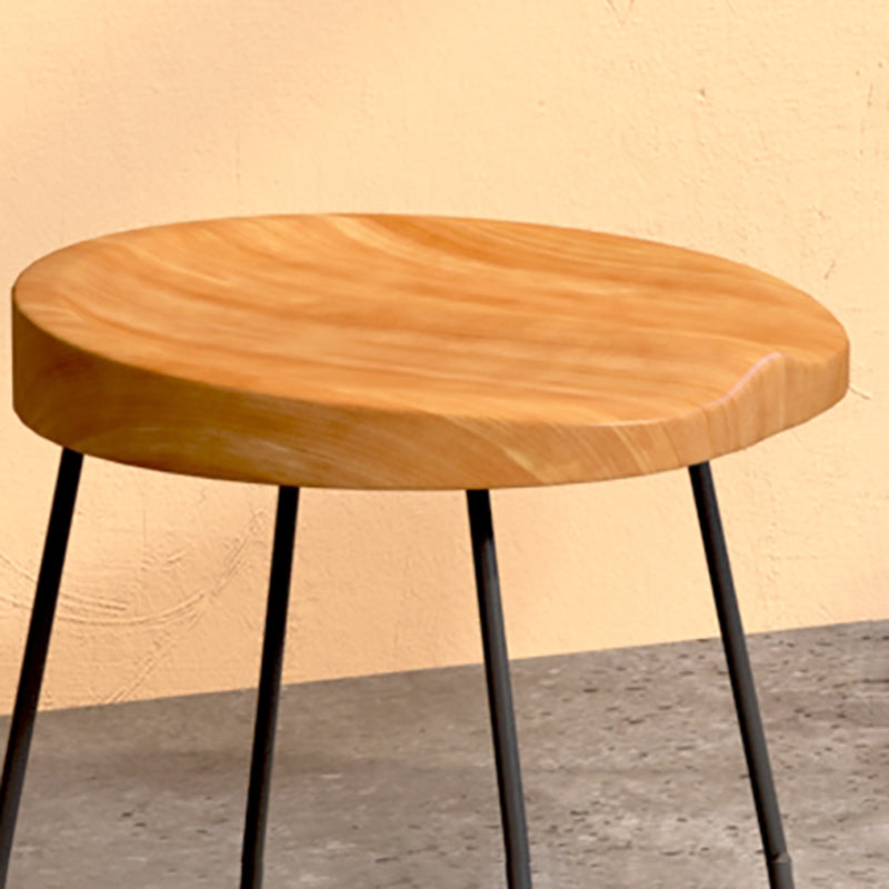 Modern Style Bar Chair Contoured Wooden Seat Sled Legs Barstool for Indoor Clearhalo 'Bar Furniture' 'Bar Stools' 'bar_stools' 'furn' 'furn_bar_stools' 'furniture_bar_stools' 'Kitchen & Dining Furniture' 'kitchen&dining_furn' 'kitchen' 'kitchen_furn' Furniture' 4430132