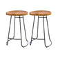 Modern Style Bar Chair Contoured Wooden Seat Sled Legs Barstool for Indoor Black 2 Piece Set Counter Stool(26"H) Clearhalo 'Bar Furniture' 'Bar Stools' 'bar_stools' 'furn' 'furn_bar_stools' 'furniture_bar_stools' 'Kitchen & Dining Furniture' 'kitchen&dining_furn' 'kitchen' 'kitchen_furn' Furniture' 4430133