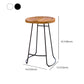 Modern Style Bar Chair Contoured Wooden Seat Sled Legs Barstool for Indoor Clearhalo 'Bar Furniture' 'Bar Stools' 'bar_stools' 'furn' 'furn_bar_stools' 'furniture_bar_stools' 'Kitchen & Dining Furniture' 'kitchen&dining_furn' 'kitchen' 'kitchen_furn' Furniture' 4430147