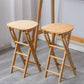 Indoor Minimalism Armless Wood Barstools Folding Counter Stools, 1 Piece Clearhalo 'Bar Furniture' 'Bar Stools' 'bar_stools' 'furn' 'furn_bar_stools' 'furniture_bar_stools' 'Kitchen & Dining Furniture' 'kitchen&dining_furn' 'kitchen' 'kitchen_furn' Furniture' 4430201
