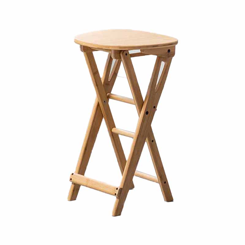 Indoor Minimalism Armless Wood Barstools Folding Counter Stools, 1 Piece Clearhalo 'Bar Furniture' 'Bar Stools' 'bar_stools' 'furn' 'furn_bar_stools' 'furniture_bar_stools' 'Kitchen & Dining Furniture' 'kitchen&dining_furn' 'kitchen' 'kitchen_furn' Furniture' 4430203