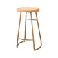 Modern Style Bar-stool Wooden Seat Sled Legs Barstools with Footrest Rose Gold 1 Piece Clearhalo 'Bar Furniture' 'Bar Stools' 'bar_stools' 'furn' 'furn_bar_stools' 'furniture_bar_stools' 'Kitchen & Dining Furniture' 'kitchen&dining_furn' 'kitchen' 'kitchen_furn' Furniture' 4430213