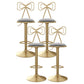 Glam Style Bar-stool with Adjustable Height Swivel Footrest Barstools for Counter Bar Grey 4 Piece Set Clearhalo 'Bar Furniture' 'Bar Stools' 'bar_stools' 'furn' 'furn_bar_stools' 'furniture_bar_stools' 'Kitchen & Dining Furniture' 'kitchen&dining_furn' 'kitchen' 'kitchen_furn' Furniture' 4430242