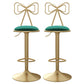 Glam Style Bar-stool with Adjustable Height Swivel Footrest Barstools for Counter Bar Green 2 Piece Set Clearhalo 'Bar Furniture' 'Bar Stools' 'bar_stools' 'furn' 'furn_bar_stools' 'furniture_bar_stools' 'Kitchen & Dining Furniture' 'kitchen&dining_furn' 'kitchen' 'kitchen_furn' Furniture' 4430247