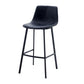 Modern Style Bar-stool Bucket Leather Seat Barstool with Footrest and Iron Legs Clearhalo 'Bar Furniture' 'Bar Stools' 'bar_stools' 'furn' 'furn_bar_stools' 'furniture_bar_stools' 'Kitchen & Dining Furniture' 'kitchen&dining_furn' 'kitchen' 'kitchen_furn' Furniture' 4430259