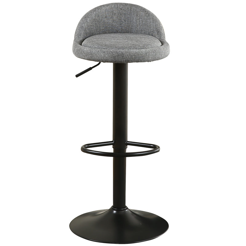 Modern Style Bar-stool with Footrest Round Seat Adjustable Height Barstool Clearhalo 'Bar Furniture' 'Bar Stools' 'bar_stools' 'furn' 'furn_bar_stools' 'furniture_bar_stools' 'Kitchen & Dining Furniture' 'kitchen&dining_furn' 'kitchen' 'kitchen_furn' Furniture' 4430341