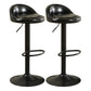 Modern Style Bar-stool with Footrest Round Seat Adjustable Height Barstool Gloss Black 2 Piece Set Clearhalo 'Bar Furniture' 'Bar Stools' 'bar_stools' 'furn' 'furn_bar_stools' 'furniture_bar_stools' 'Kitchen & Dining Furniture' 'kitchen&dining_furn' 'kitchen' 'kitchen_furn' Furniture' 4430362