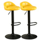 Modern Style Bar-stool with Footrest Round Seat Adjustable Height Barstool Yellow 2 Piece Set Clearhalo 'Bar Furniture' 'Bar Stools' 'bar_stools' 'furn' 'furn_bar_stools' 'furniture_bar_stools' 'Kitchen & Dining Furniture' 'kitchen&dining_furn' 'kitchen' 'kitchen_furn' Furniture' 4430365