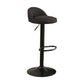 Modern Style Bar-stool with Footrest Round Seat Adjustable Height Barstool Black 1 Piece Clearhalo 'Bar Furniture' 'Bar Stools' 'bar_stools' 'furn' 'furn_bar_stools' 'furniture_bar_stools' 'Kitchen & Dining Furniture' 'kitchen&dining_furn' 'kitchen' 'kitchen_furn' Furniture' 4430376