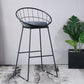 Modern Style Bar-stool Iron Sled Legs Barstool with Footrest and Cushion Clearhalo 'Bar Furniture' 'Bar Stools' 'bar_stools' 'furn' 'furn_bar_stools' 'furniture_bar_stools' 'Kitchen & Dining Furniture' 'kitchen&dining_furn' 'kitchen' 'kitchen_furn' Furniture' 4430426