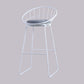 Modern Style Bar-stool Iron Sled Legs Barstool with Footrest and Cushion White 1 Piece Clearhalo 'Bar Furniture' 'Bar Stools' 'bar_stools' 'furn' 'furn_bar_stools' 'furniture_bar_stools' 'Kitchen & Dining Furniture' 'kitchen&dining_furn' 'kitchen' 'kitchen_furn' Furniture' 4430434