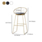 Modern Style Bar-stool Iron Sled Legs Barstool with Footrest and Cushion Clearhalo 'Bar Furniture' 'Bar Stools' 'bar_stools' 'furn' 'furn_bar_stools' 'furniture_bar_stools' 'Kitchen & Dining Furniture' 'kitchen&dining_furn' 'kitchen' 'kitchen_furn' Furniture' 4430442