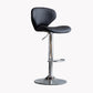 Modern Style Bar Chair with Adjustable Height Swivel for Restaurant Bar Black Silver 1 Piece Clearhalo 'Bar Furniture' 'Bar Stools' 'bar_stools' 'furn' 'furn_bar_stools' 'furniture_bar_stools' 'Kitchen & Dining Furniture' 'kitchen&dining_furn' 'kitchen' 'kitchen_furn' Furniture' 4430472