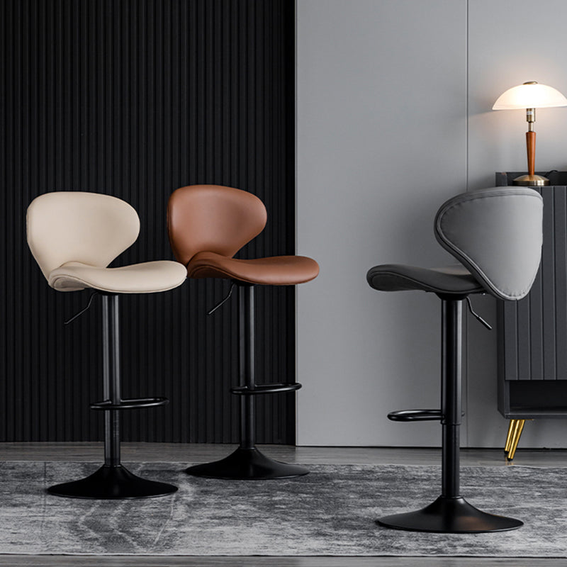 Modern Style Bar Chair with Adjustable Height Swivel for Restaurant Bar Clearhalo 'Bar Furniture' 'Bar Stools' 'bar_stools' 'furn' 'furn_bar_stools' 'furniture_bar_stools' 'Kitchen & Dining Furniture' 'kitchen&dining_furn' 'kitchen' 'kitchen_furn' Furniture' 4430473