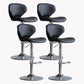 Modern Style Bar Chair with Adjustable Height Swivel for Restaurant Bar Black Silver 4 Piece Set Clearhalo 'Bar Furniture' 'Bar Stools' 'bar_stools' 'furn' 'furn_bar_stools' 'furniture_bar_stools' 'Kitchen & Dining Furniture' 'kitchen&dining_furn' 'kitchen' 'kitchen_furn' Furniture' 4430476