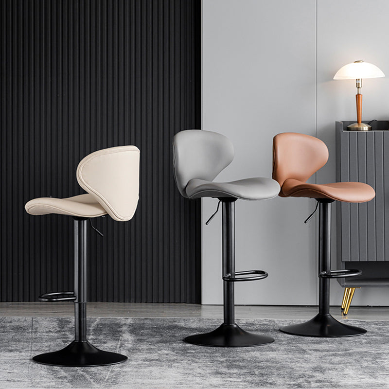 Modern Style Bar Chair with Adjustable Height Swivel for Restaurant Bar Clearhalo 'Bar Furniture' 'Bar Stools' 'bar_stools' 'furn' 'furn_bar_stools' 'furniture_bar_stools' 'Kitchen & Dining Furniture' 'kitchen&dining_furn' 'kitchen' 'kitchen_furn' Furniture' 4430478