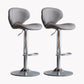 Modern Style Bar Chair with Adjustable Height Swivel for Restaurant Bar Grey Silver 2 Piece Set Clearhalo 'Bar Furniture' 'Bar Stools' 'bar_stools' 'furn' 'furn_bar_stools' 'furniture_bar_stools' 'Kitchen & Dining Furniture' 'kitchen&dining_furn' 'kitchen' 'kitchen_furn' Furniture' 4430486
