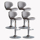 Modern Style Bar Chair with Adjustable Height Swivel for Restaurant Bar Grey Silver 4 Piece Set Clearhalo 'Bar Furniture' 'Bar Stools' 'bar_stools' 'furn' 'furn_bar_stools' 'furniture_bar_stools' 'Kitchen & Dining Furniture' 'kitchen&dining_furn' 'kitchen' 'kitchen_furn' Furniture' 4430487