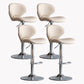 Modern Style Bar Chair with Adjustable Height Swivel for Restaurant Bar Khaki Silver 4 Piece Set Clearhalo 'Bar Furniture' 'Bar Stools' 'bar_stools' 'furn' 'furn_bar_stools' 'furniture_bar_stools' 'Kitchen & Dining Furniture' 'kitchen&dining_furn' 'kitchen' 'kitchen_furn' Furniture' 4430491