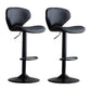 Modern Style Bar Chair with Adjustable Height Swivel for Restaurant Bar Black Black 2 Piece Set Clearhalo 'Bar Furniture' 'Bar Stools' 'bar_stools' 'furn' 'furn_bar_stools' 'furniture_bar_stools' 'Kitchen & Dining Furniture' 'kitchen&dining_furn' 'kitchen' 'kitchen_furn' Furniture' 4430499