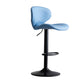 Modern Style Bar Chair with Adjustable Height Swivel for Restaurant Bar Blue Black 1 Piece Clearhalo 'Bar Furniture' 'Bar Stools' 'bar_stools' 'furn' 'furn_bar_stools' 'furniture_bar_stools' 'Kitchen & Dining Furniture' 'kitchen&dining_furn' 'kitchen' 'kitchen_furn' Furniture' 4430501
