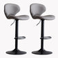 Modern Style Bar Chair with Adjustable Height Swivel for Restaurant Bar Grey Black 2 Piece Set Clearhalo 'Bar Furniture' 'Bar Stools' 'bar_stools' 'furn' 'furn_bar_stools' 'furniture_bar_stools' 'Kitchen & Dining Furniture' 'kitchen&dining_furn' 'kitchen' 'kitchen_furn' Furniture' 4430508