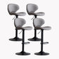 Modern Style Bar Chair with Adjustable Height Swivel for Restaurant Bar Grey Black 4 Piece Set Clearhalo 'Bar Furniture' 'Bar Stools' 'bar_stools' 'furn' 'furn_bar_stools' 'furniture_bar_stools' 'Kitchen & Dining Furniture' 'kitchen&dining_furn' 'kitchen' 'kitchen_furn' Furniture' 4430509