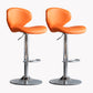 Modern Style Bar Chair with Adjustable Height Swivel for Restaurant Bar Orange Silver 2 Piece Set Clearhalo 'Bar Furniture' 'Bar Stools' 'bar_stools' 'furn' 'furn_bar_stools' 'furniture_bar_stools' 'Kitchen & Dining Furniture' 'kitchen&dining_furn' 'kitchen' 'kitchen_furn' Furniture' 4430511