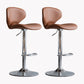 Modern Style Bar Chair with Adjustable Height Swivel for Restaurant Bar Brown Silver 2 Piece Set Clearhalo 'Bar Furniture' 'Bar Stools' 'bar_stools' 'furn' 'furn_bar_stools' 'furniture_bar_stools' 'Kitchen & Dining Furniture' 'kitchen&dining_furn' 'kitchen' 'kitchen_furn' Furniture' 4430514