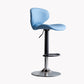 Modern Style Bar Chair with Adjustable Height Swivel for Restaurant Bar Blue Chrome 1 Piece Clearhalo 'Bar Furniture' 'Bar Stools' 'bar_stools' 'furn' 'furn_bar_stools' 'furniture_bar_stools' 'Kitchen & Dining Furniture' 'kitchen&dining_furn' 'kitchen' 'kitchen_furn' Furniture' 4430519