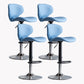 Modern Style Bar Chair with Adjustable Height Swivel for Restaurant Bar Blue Chrome 4 Piece Set Clearhalo 'Bar Furniture' 'Bar Stools' 'bar_stools' 'furn' 'furn_bar_stools' 'furniture_bar_stools' 'Kitchen & Dining Furniture' 'kitchen&dining_furn' 'kitchen' 'kitchen_furn' Furniture' 4430521