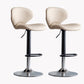 Modern Style Bar Chair with Adjustable Height Swivel for Restaurant Bar Khaki Chrome 2 Piece Set Clearhalo 'Bar Furniture' 'Bar Stools' 'bar_stools' 'furn' 'furn_bar_stools' 'furniture_bar_stools' 'Kitchen & Dining Furniture' 'kitchen&dining_furn' 'kitchen' 'kitchen_furn' Furniture' 4430526