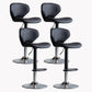 Modern Style Bar Chair with Adjustable Height Swivel for Restaurant Bar Black Chrome 4 Piece Set Clearhalo 'Bar Furniture' 'Bar Stools' 'bar_stools' 'furn' 'furn_bar_stools' 'furniture_bar_stools' 'Kitchen & Dining Furniture' 'kitchen&dining_furn' 'kitchen' 'kitchen_furn' Furniture' 4430530