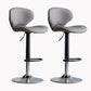 Modern Style Bar Chair with Adjustable Height Swivel for Restaurant Bar Grey Chrome 2 Piece Set Clearhalo 'Bar Furniture' 'Bar Stools' 'bar_stools' 'furn' 'furn_bar_stools' 'furniture_bar_stools' 'Kitchen & Dining Furniture' 'kitchen&dining_furn' 'kitchen' 'kitchen_furn' Furniture' 4430532